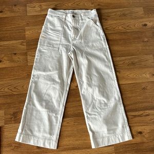 Wrangler wide leg crop utility jeans